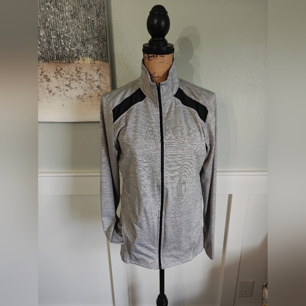 C9 Champion White and Black Zip-Up Jacket with Mesh panels
